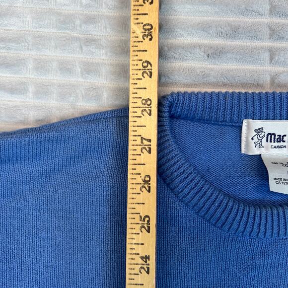 VTG Mac Divots Golf Canada 3D Knitted Cosby Coogi Golfling Style 90s Sweater XL - Picture 3 of 13